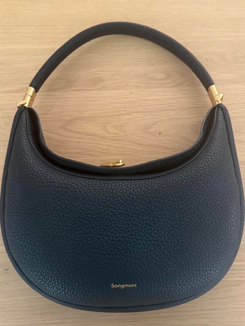 Songmont Leather Luna bag, Onyx